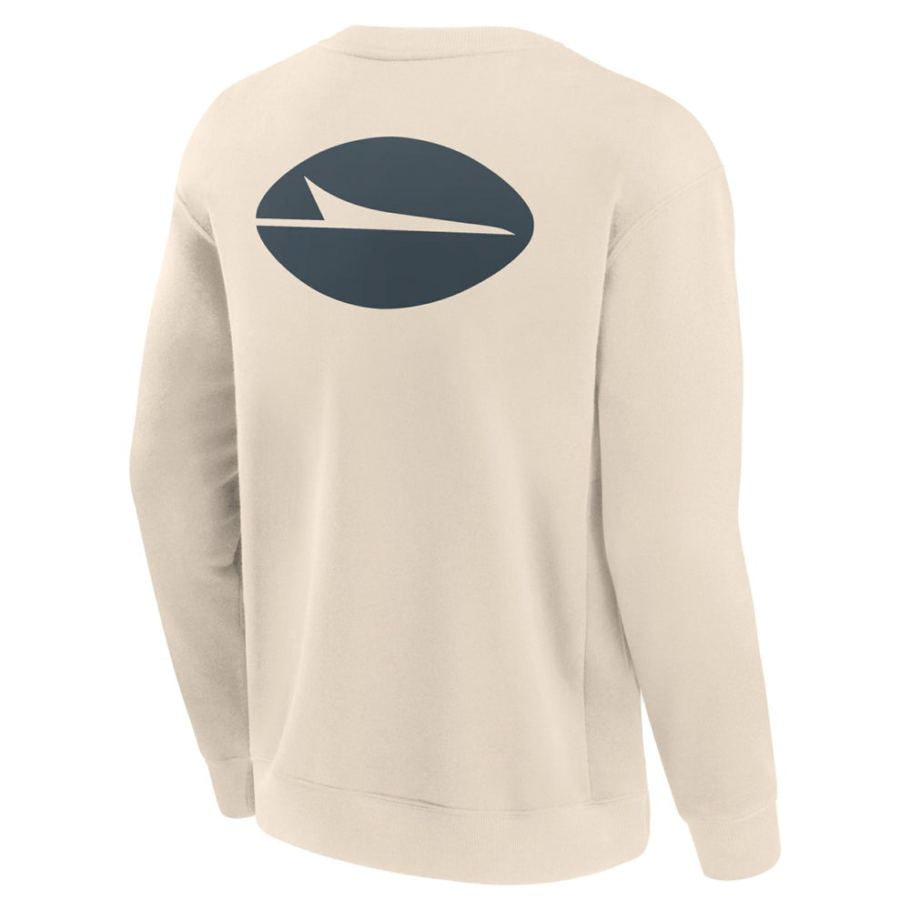 New York Jets Elements Future Ground Lettering Pullover Sweatshirt Cream