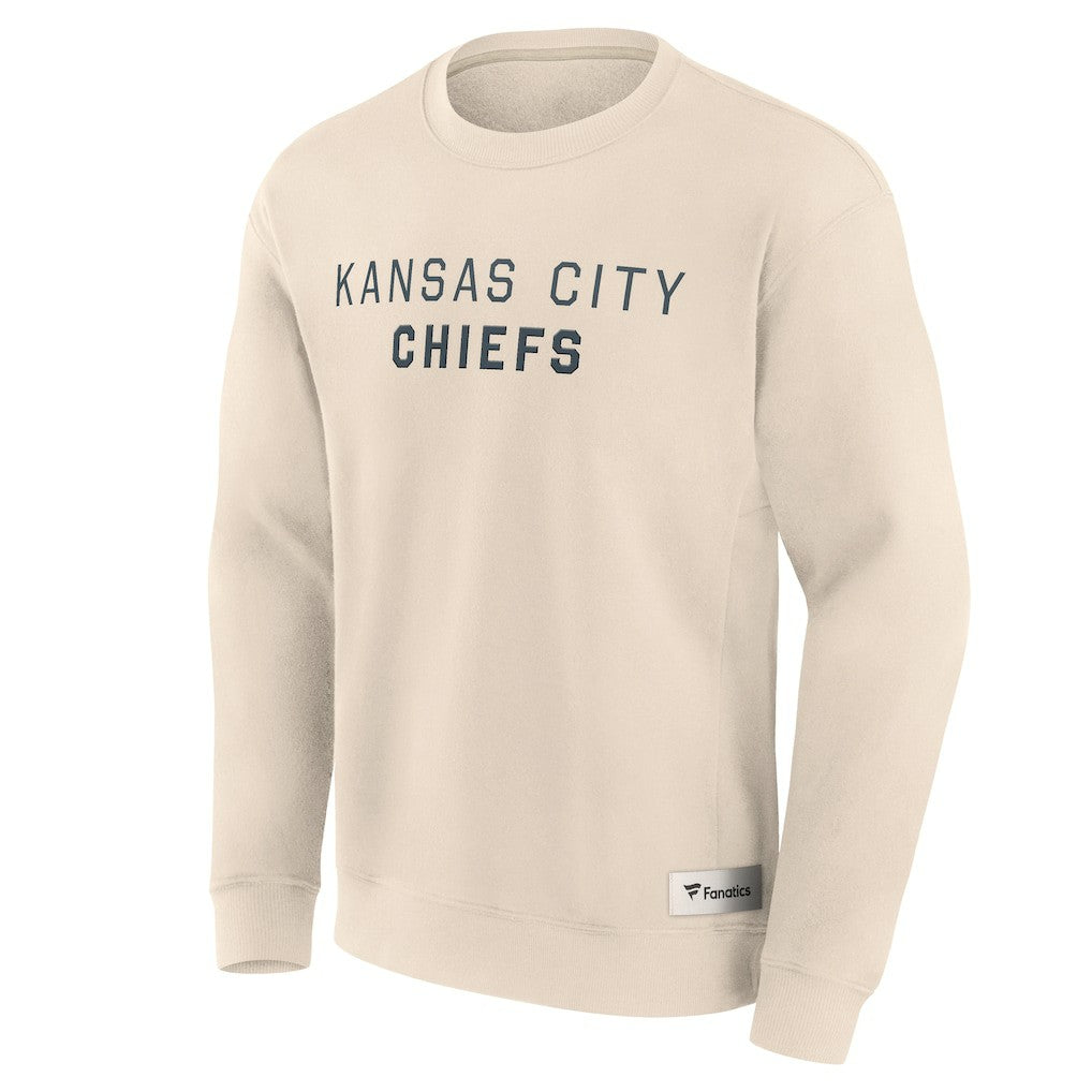 Kansas City Chiefs Elements Future Ground Lettering Pullover Sweatshirt Cream