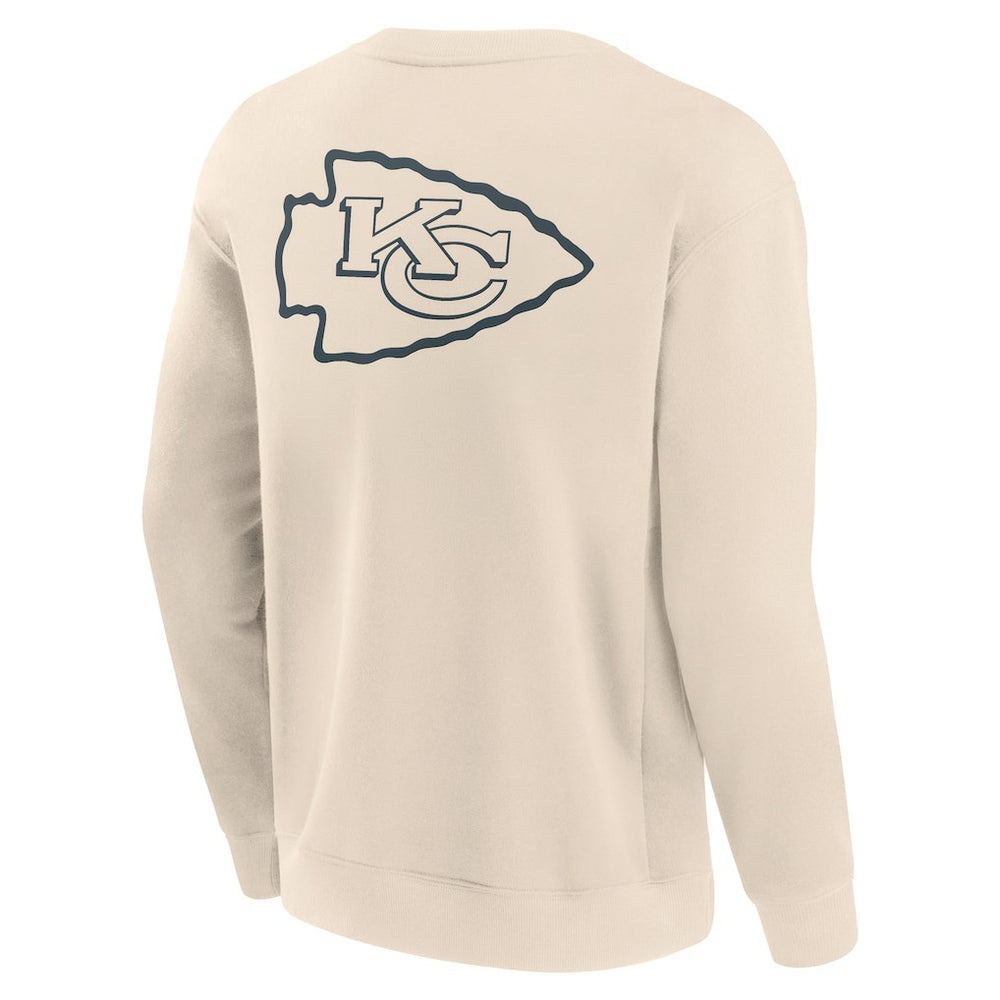 Kansas City Chiefs Elements Future Ground Lettering Pullover Sweatshirt Cream