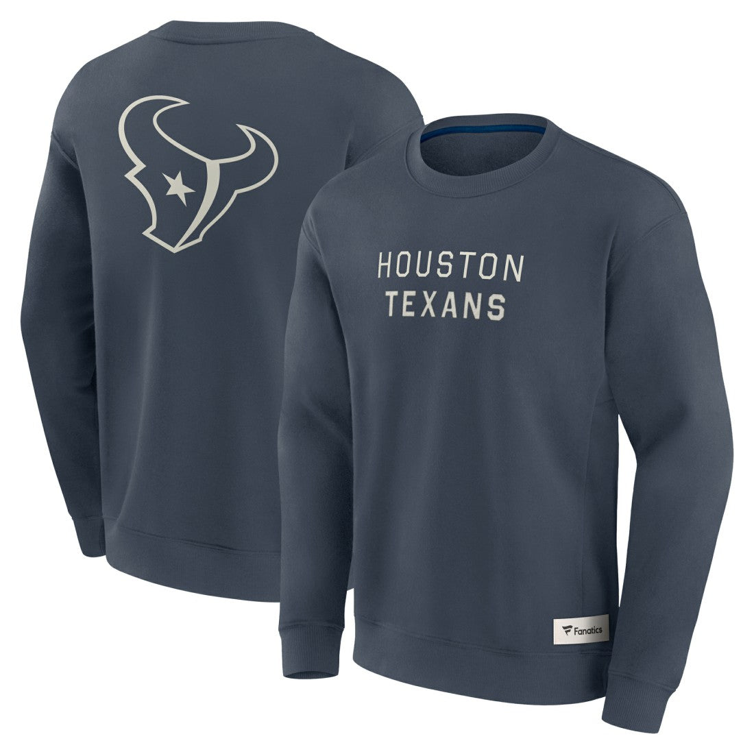 Houston Texans Elements Future Ground Lettering Pullover Sweatshirt Navy