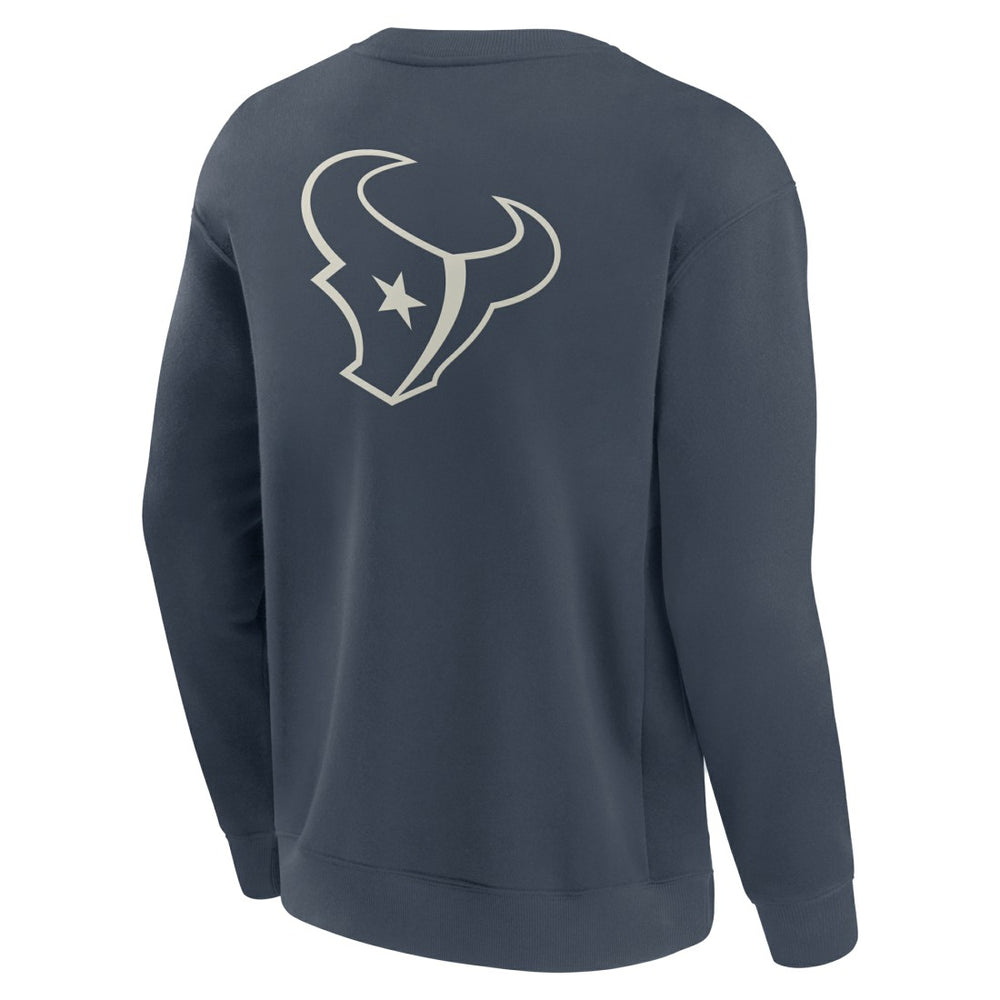 Houston Texans Elements Future Ground Lettering Pullover Sweatshirt Navy