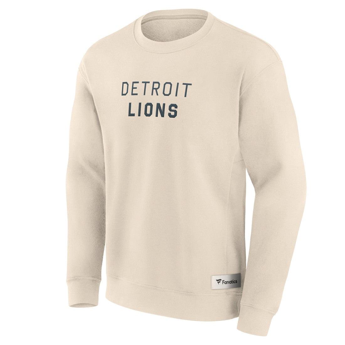 Detroit Lions Elements Future Ground Lettering Pullover Sweatshirt Cream