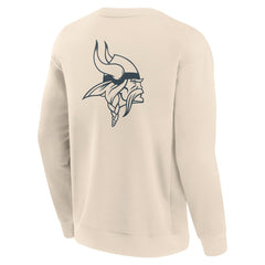 Minnesota Vikings Elements Future Ground Lettering Pullover Sweatshirt Cream