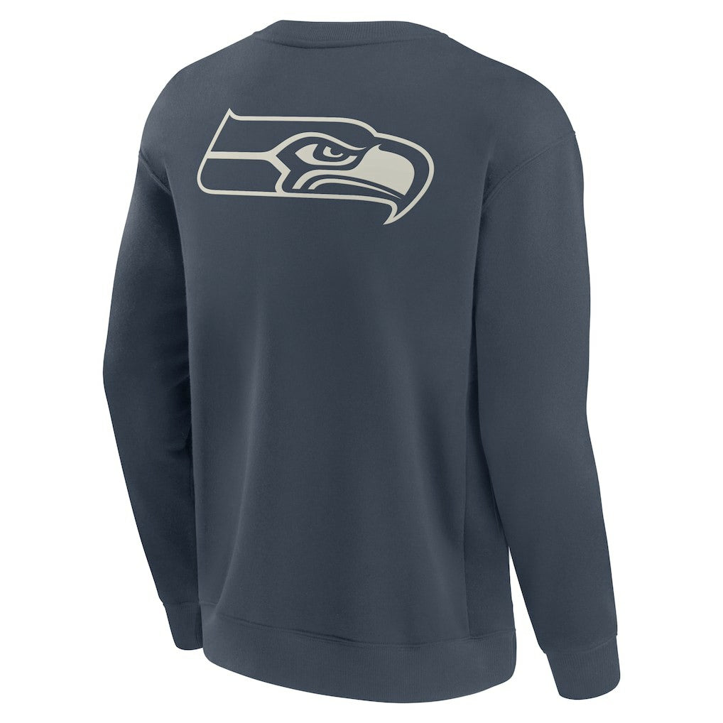 Seattle Seahawks Elements Future Ground Lettering Pullover Sweatshirt Navy