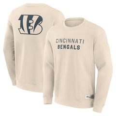 Cincinnati Bengals Elements Future Ground Lettering Pullover Sweatshirt Cream