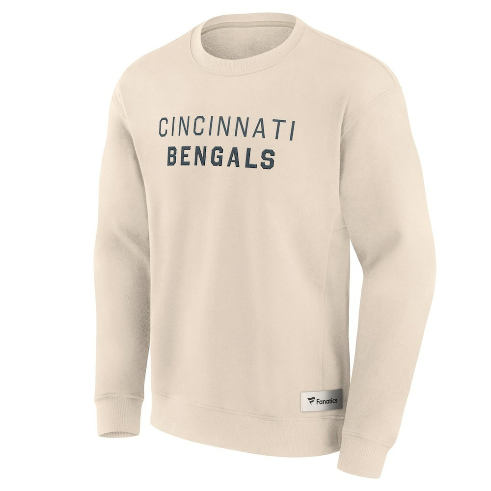 Cincinnati Bengals Elements Future Ground Lettering Pullover Sweatshirt Cream