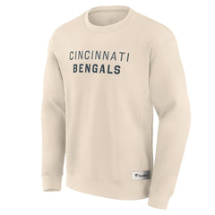 Cincinnati Bengals Elements Future Ground Lettering Pullover Sweatshirt Cream