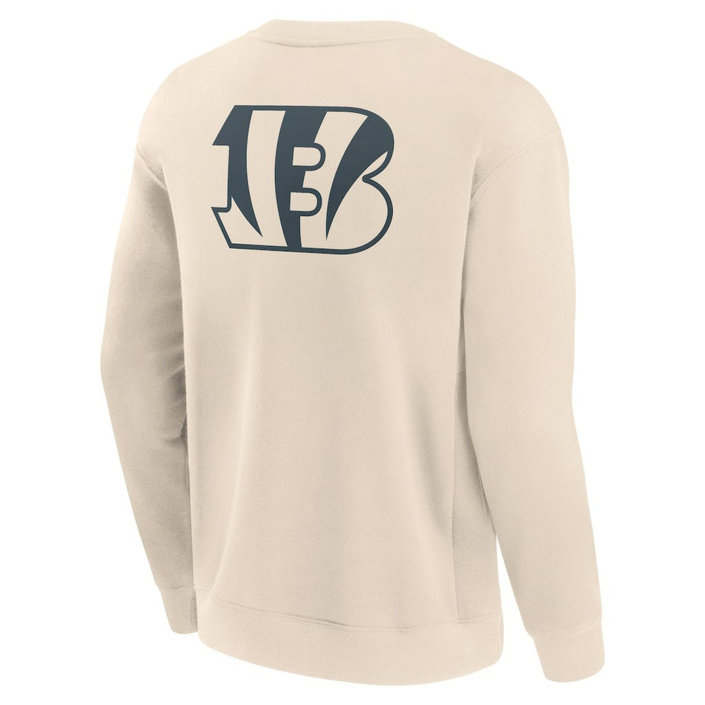 Cincinnati Bengals Elements Future Ground Lettering Pullover Sweatshirt Cream