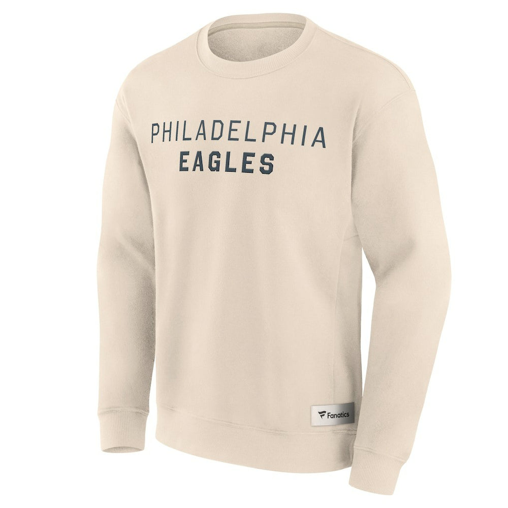 Philadelphia Eagles Elements Future Ground Lettering Pullover Sweatshirt Cream