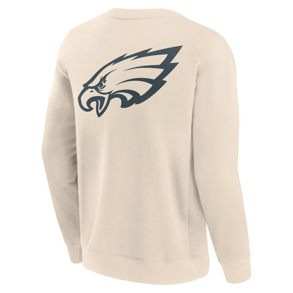 Philadelphia Eagles Elements Future Ground Lettering Pullover Sweatshirt Cream
