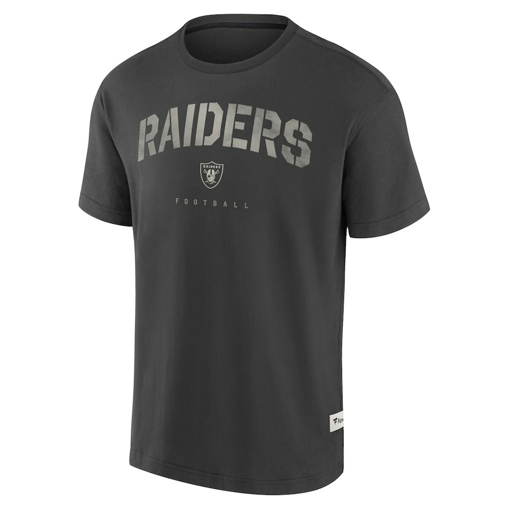 Las Vegas Raiders Elements Weathered Tonal Future Ground T-Shirt Charcoal