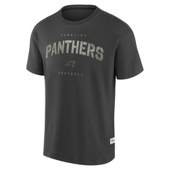 Carolina Panthers Elements Weathered Tonal Future Ground T-Shirt Charcoal