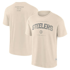 Pittsburgh Steelers Elements Weathered Tonal Future Ground T-Shirt Cream