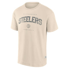 Pittsburgh Steelers Elements Weathered Tonal Future Ground T-Shirt Cream