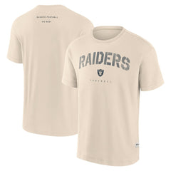 Las Vegas Raiders Elements Weathered Tonal Future Ground T-Shirt Cream