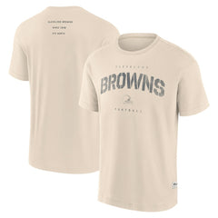 Cleveland Browns Elements Weathered Tonal Future Ground T-Shirt Cream