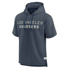 Los Angeles Chargers Elements Future Ground Lettering Short Sleeve Pullover Hoodie Navy
