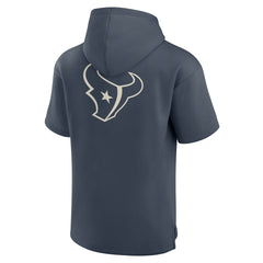 Houston Texans Elements Future Ground Lettering Short Sleeve Pullover Hoodie Navy