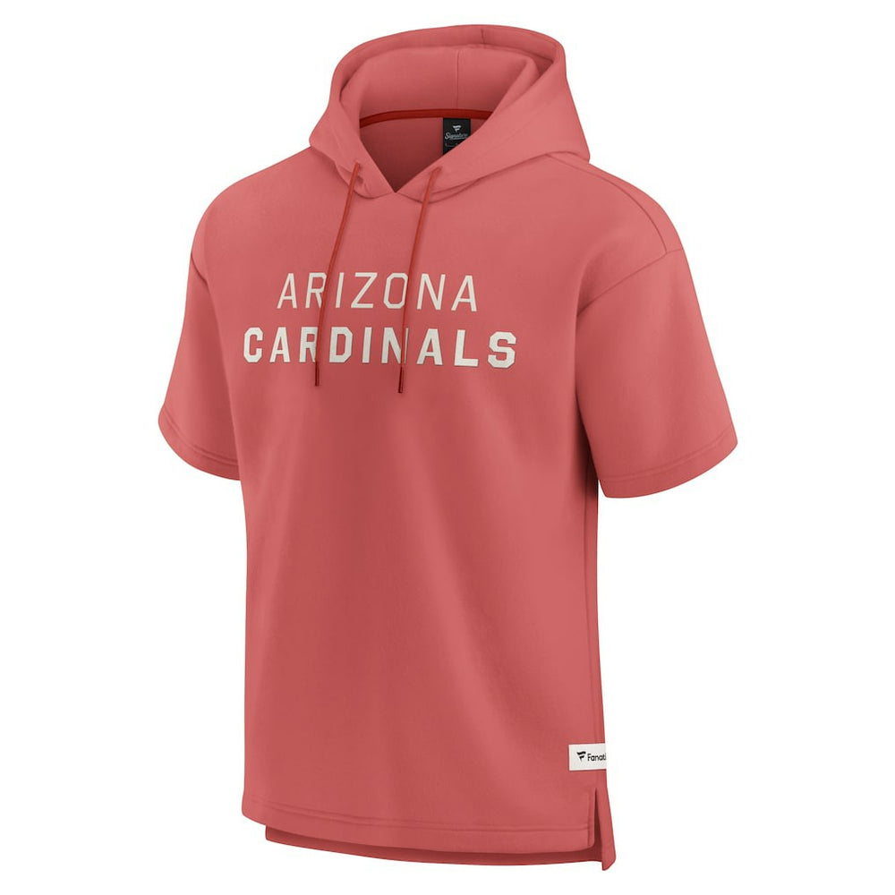 Arizona Cardinals Elements Future Ground Lettering Short Sleeve Pullover Hoodie Red