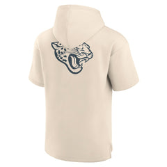 Jacksonville Jaguars Elements Future Ground Lettering Short Sleeve Pullover Hoodie Cream