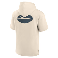 New York Jets Elements Future Ground Lettering Short Sleeve Pullover Hoodie Cream
