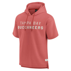 Tampa Bay Buccaneers Elements Future Ground Lettering Short Sleeve Pullover Hoodie Red