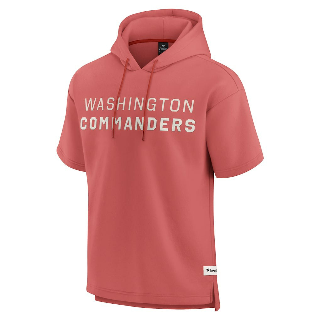 Washington Commanders Elements Future Ground Lettering Short Sleeve Pullover Hoodie Red