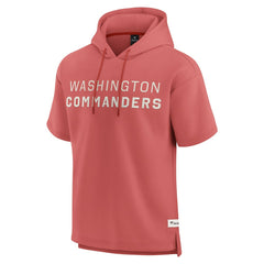 Washington Commanders Elements Future Ground Lettering Short Sleeve Pullover Hoodie Red