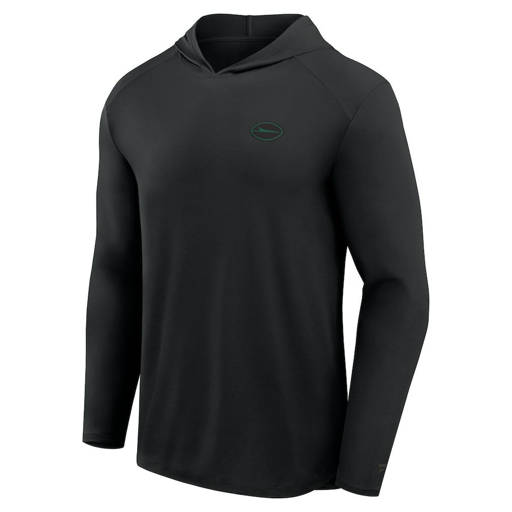 New York Jets Front Office Power Mono Long Sleeve Hoodie T-Shirt Black