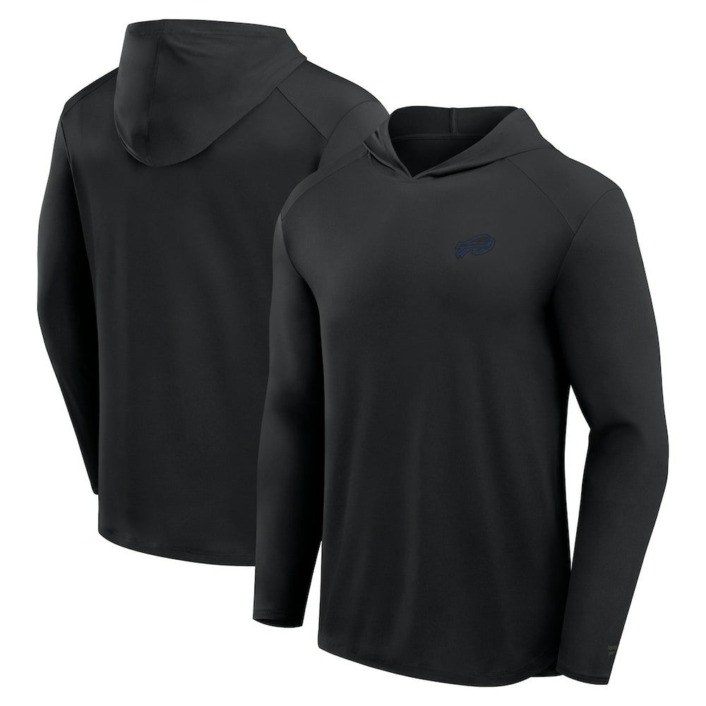 Buffalo Bills Front Office Power Mono Long Sleeve Hoodie T-Shirt Black