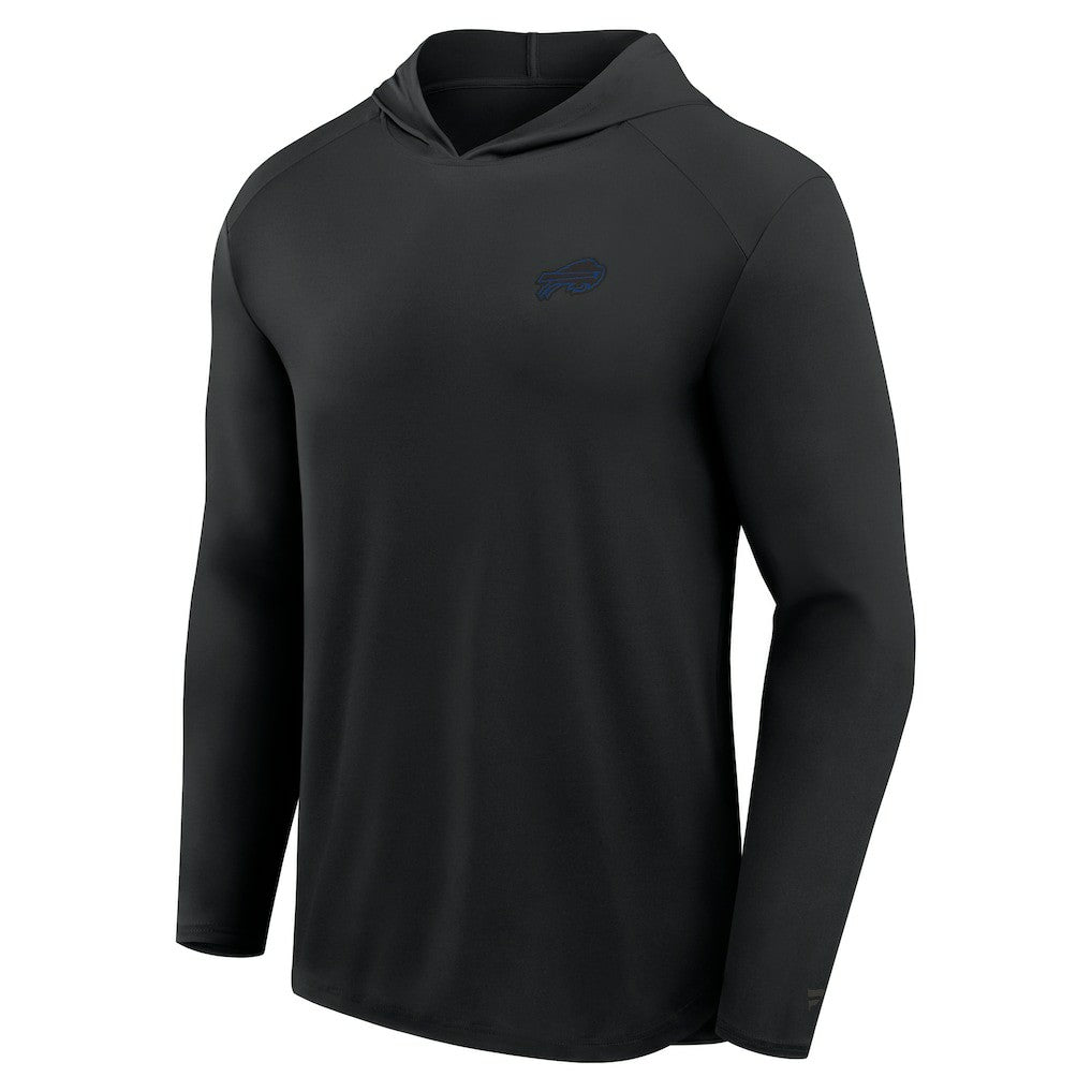 Buffalo Bills Front Office Power Mono Long Sleeve Hoodie T-Shirt Black