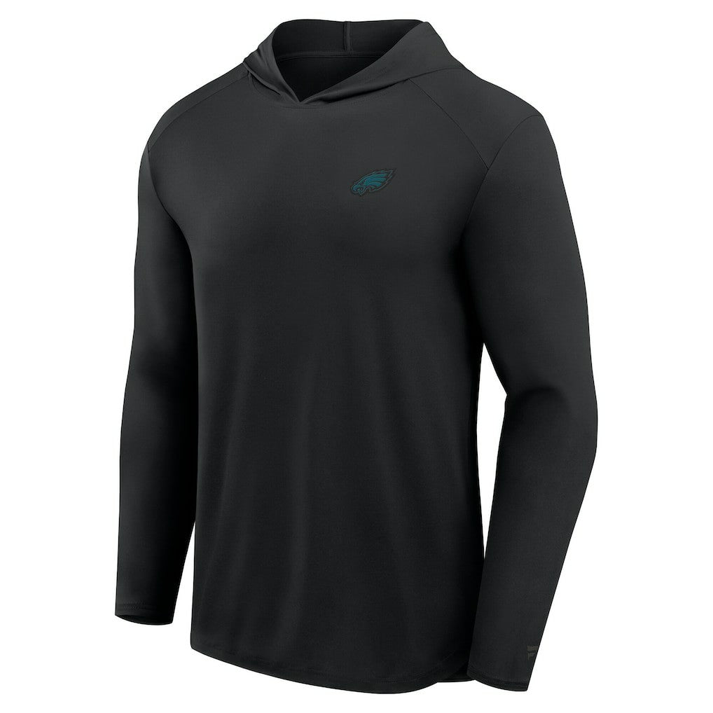 Philadelphia Eagles Front Office Power Mono Long Sleeve Hoodie T-Shirt Black