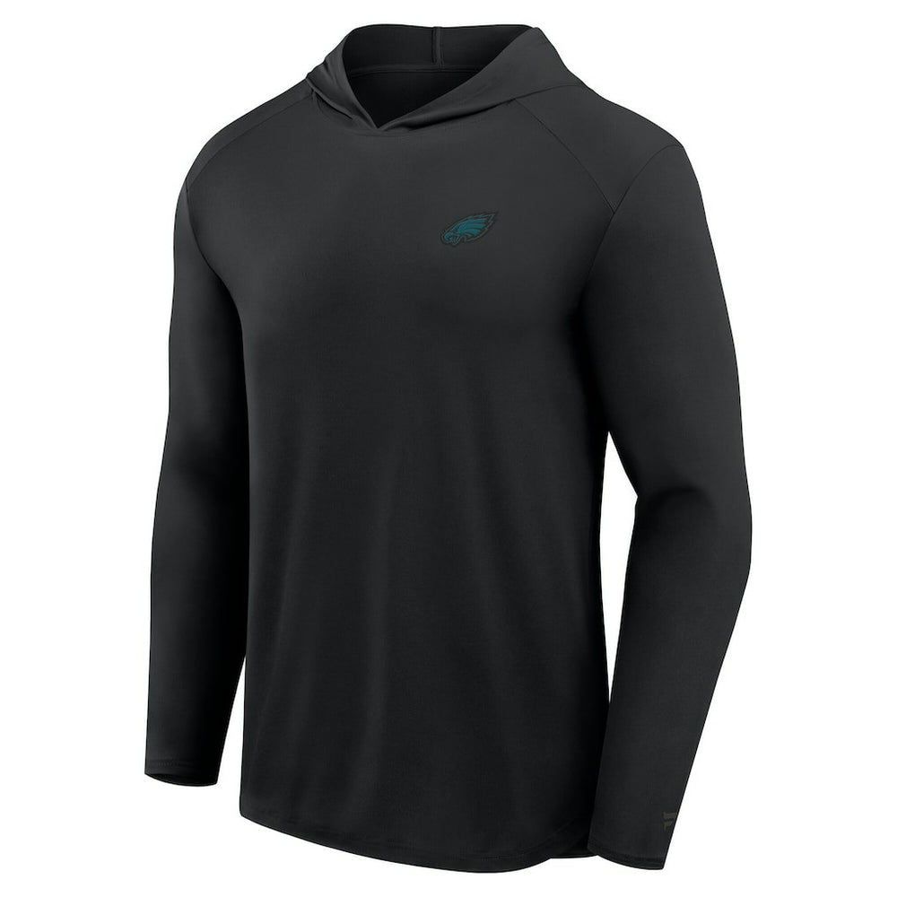 Philadelphia Eagles Front Office Power Mono Long Sleeve Hoodie T-Shirt Black