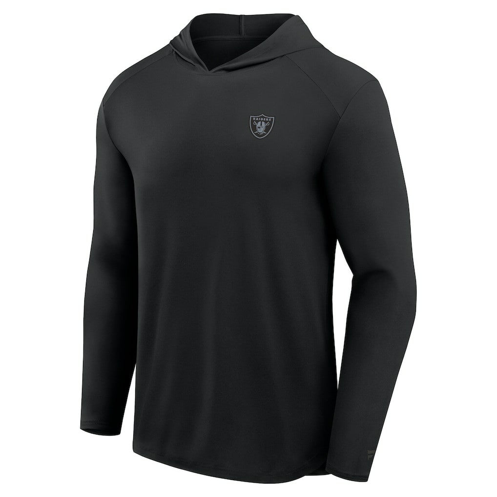 Las Vegas Raiders Front Office Power Mono Long Sleeve Hoodie T-Shirt Black