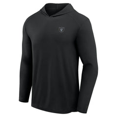Las Vegas Raiders Front Office Power Mono Long Sleeve Hoodie T-Shirt Black