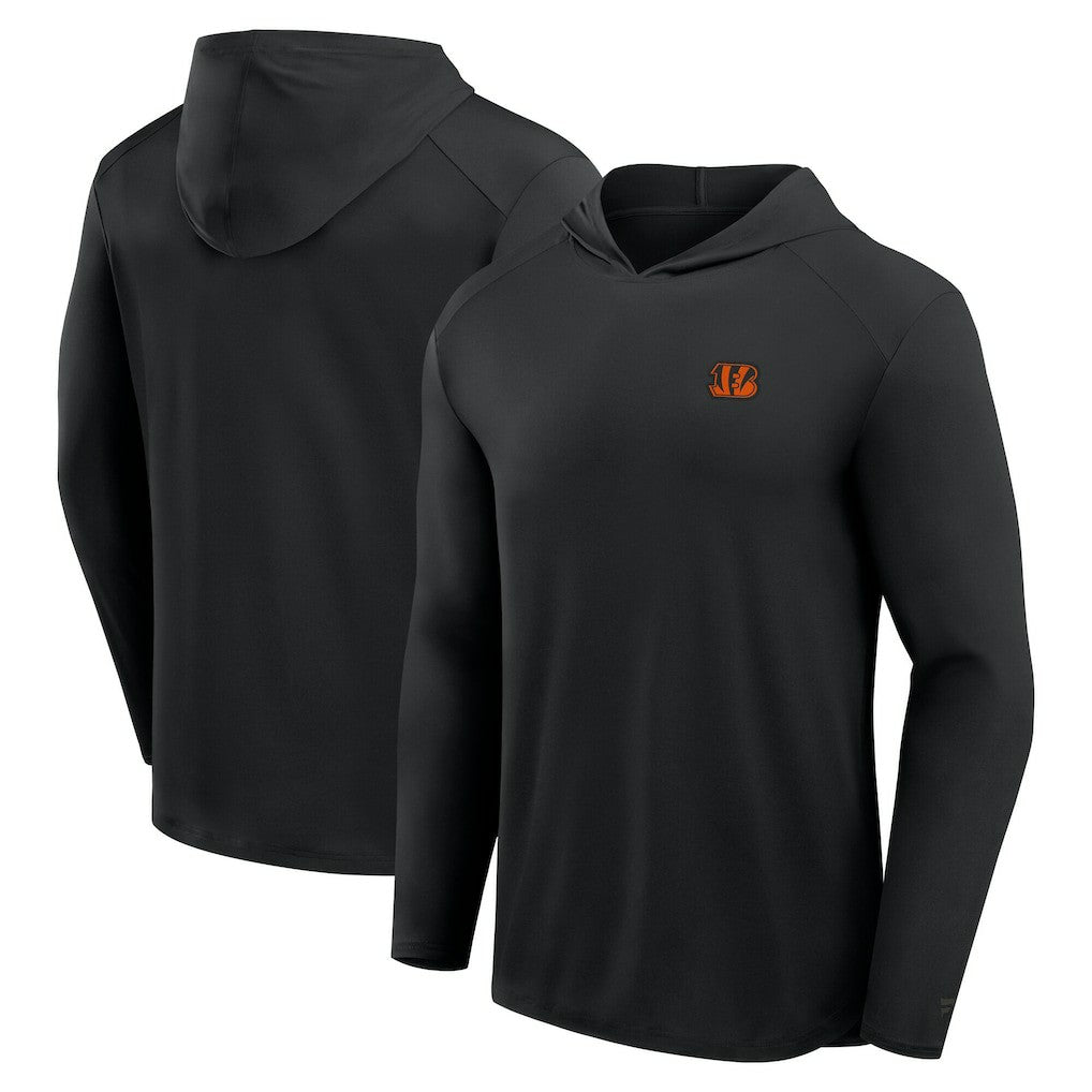 Cincinnati Bengals Front Office Power Mono Long Sleeve Hoodie T-Shirt Black