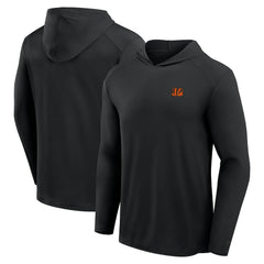 Cincinnati Bengals Front Office Power Mono Long Sleeve Hoodie T-Shirt Black
