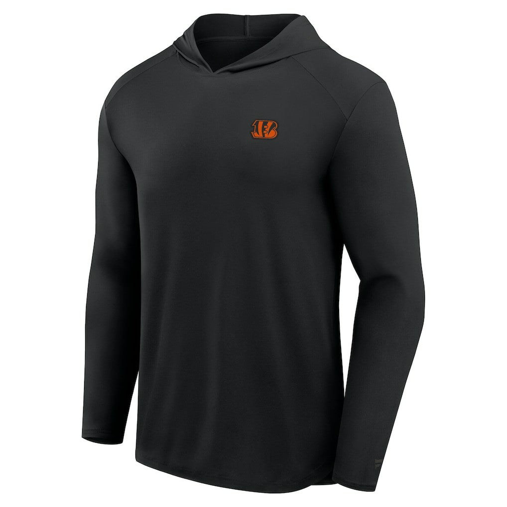 Cincinnati Bengals Front Office Power Mono Long Sleeve Hoodie T-Shirt Black