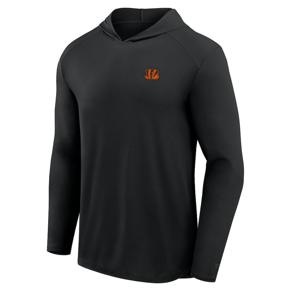 Cincinnati Bengals Front Office Power Mono Long Sleeve Hoodie T-Shirt Black