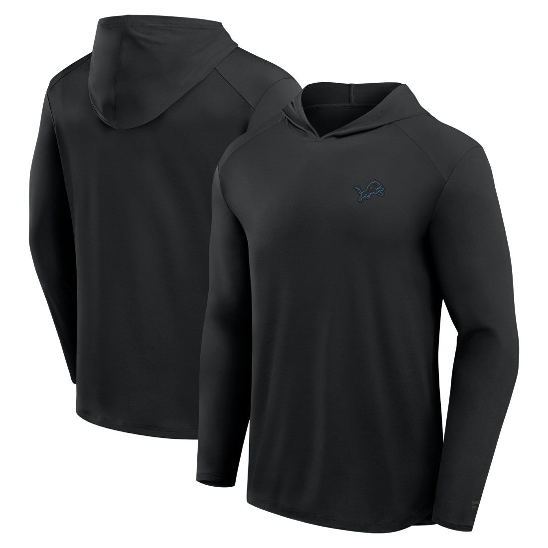 Detroit Lions Front Office Power Mono Long Sleeve Hoodie T-Shirt Black