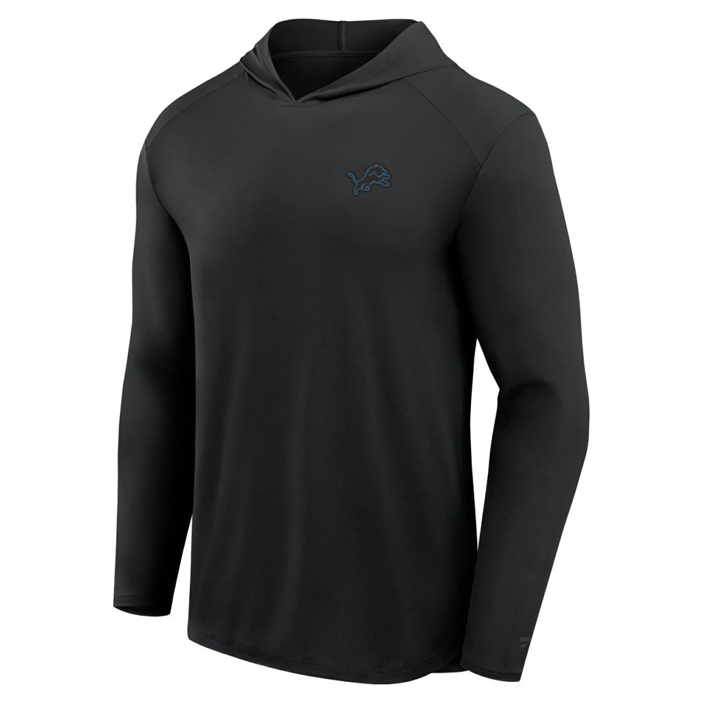 Detroit Lions Front Office Power Mono Long Sleeve Hoodie T-Shirt Black
