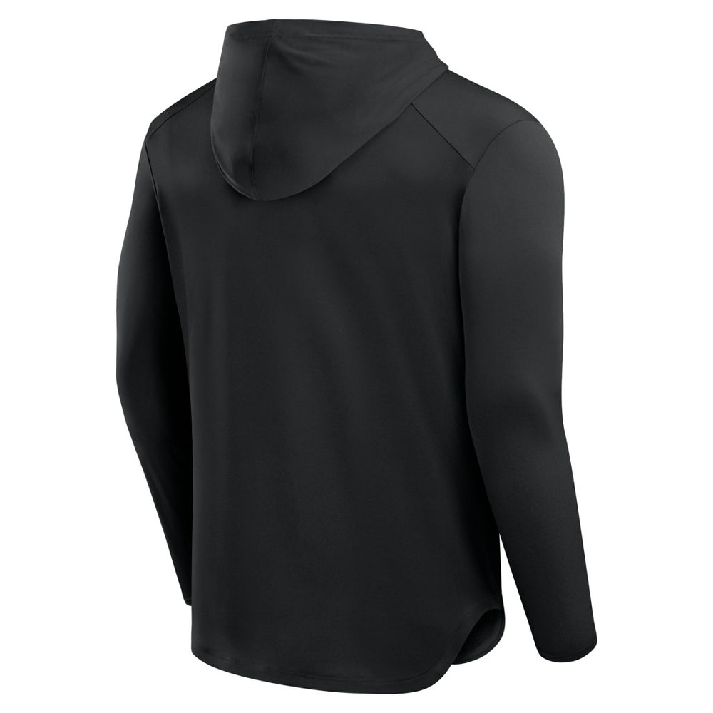 Detroit Lions Front Office Power Mono Long Sleeve Hoodie T-Shirt Black