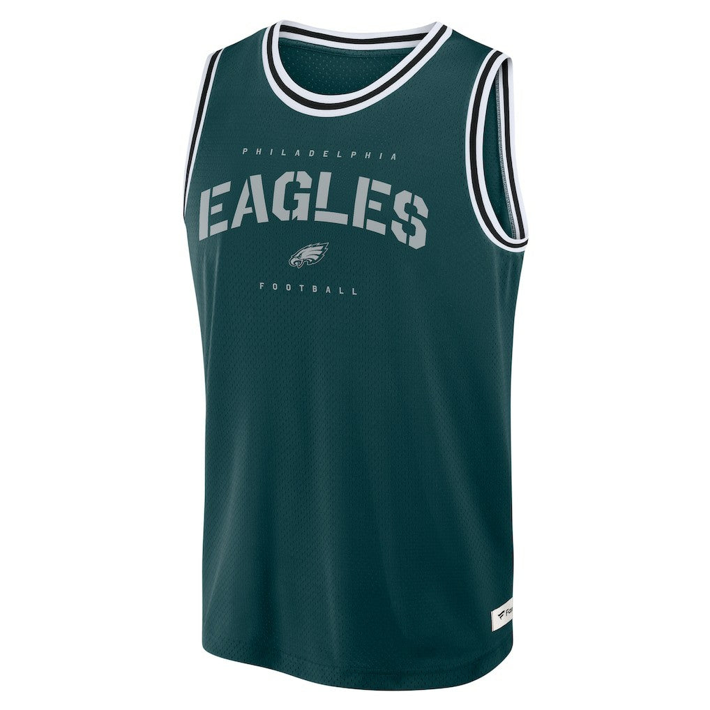 Philadelphia Eagles Elements Future Ground Jersey Tank Top Midnight Green