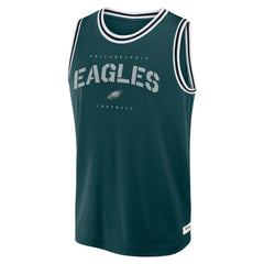 Philadelphia Eagles Elements Future Ground Jersey Tank Top Midnight Green