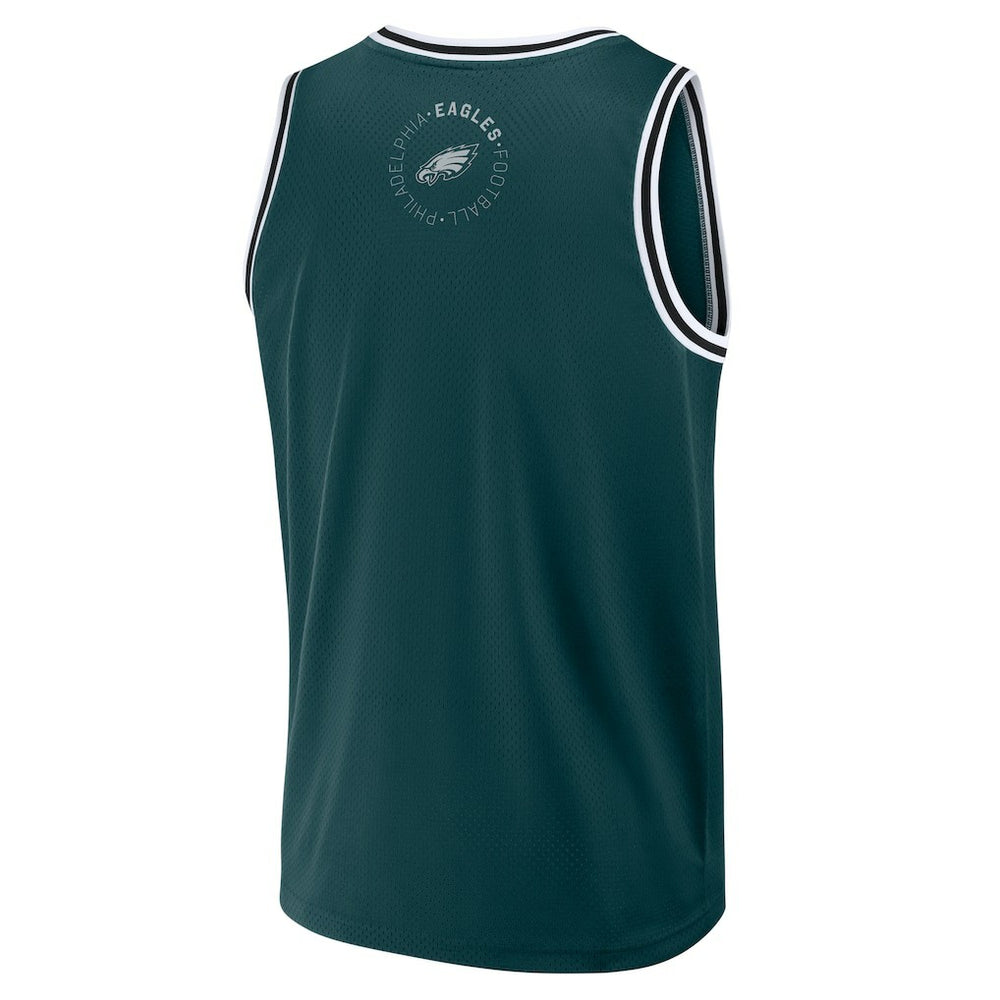 Philadelphia Eagles Elements Future Ground Jersey Tank Top Midnight Green