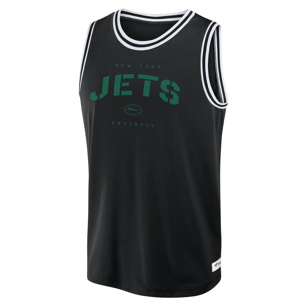 New York Jets Elements Future Ground Jersey Tank Top Black
