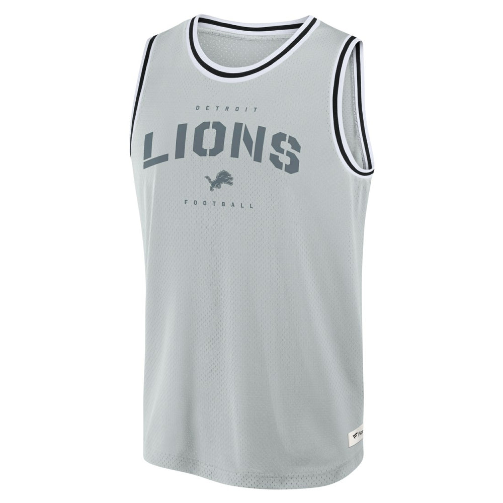 Detroit Lions Elements Future Ground Jersey Tank Top Silver
