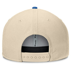 Texas Rangers Fanatics Cooperstown Collection Bounder Snapback Hat - Natural/Royal Hats
