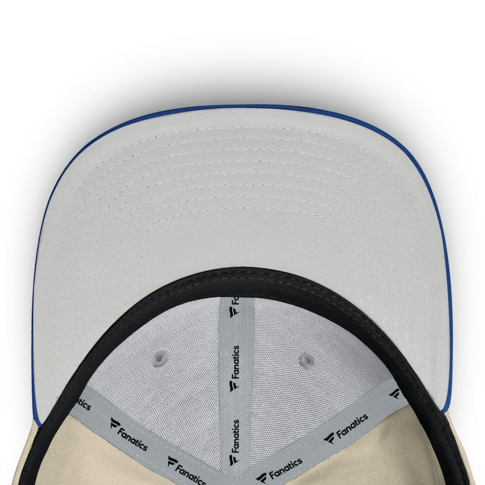 Texas Rangers Fanatics Cooperstown Collection Bounder Snapback Hat - Natural/Royal Hats