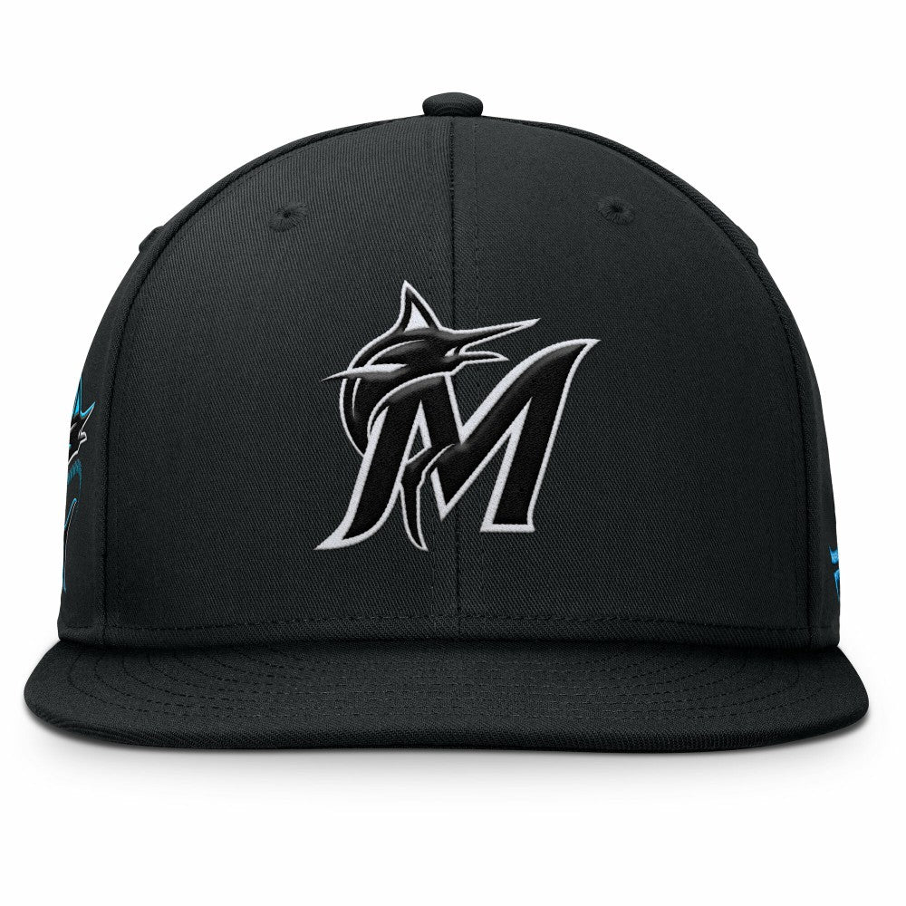 Miami Marlins Fanatics Walk-Off Bullpen Snapback Hat - Black Hats